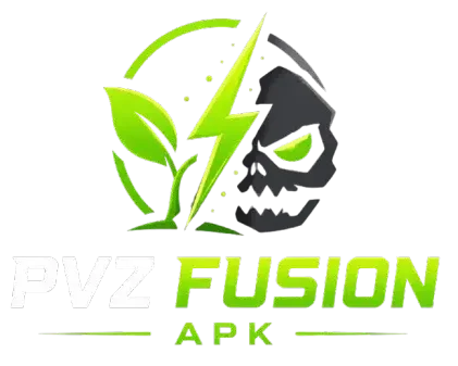 PVZ Fusion APK neon gaming logo