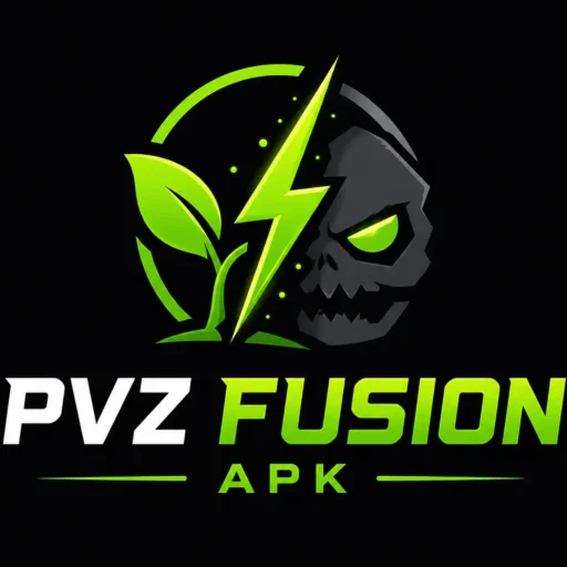 PVZ Fusion Apk 1 PVZ Fusion APK logo with green plant and zombie design